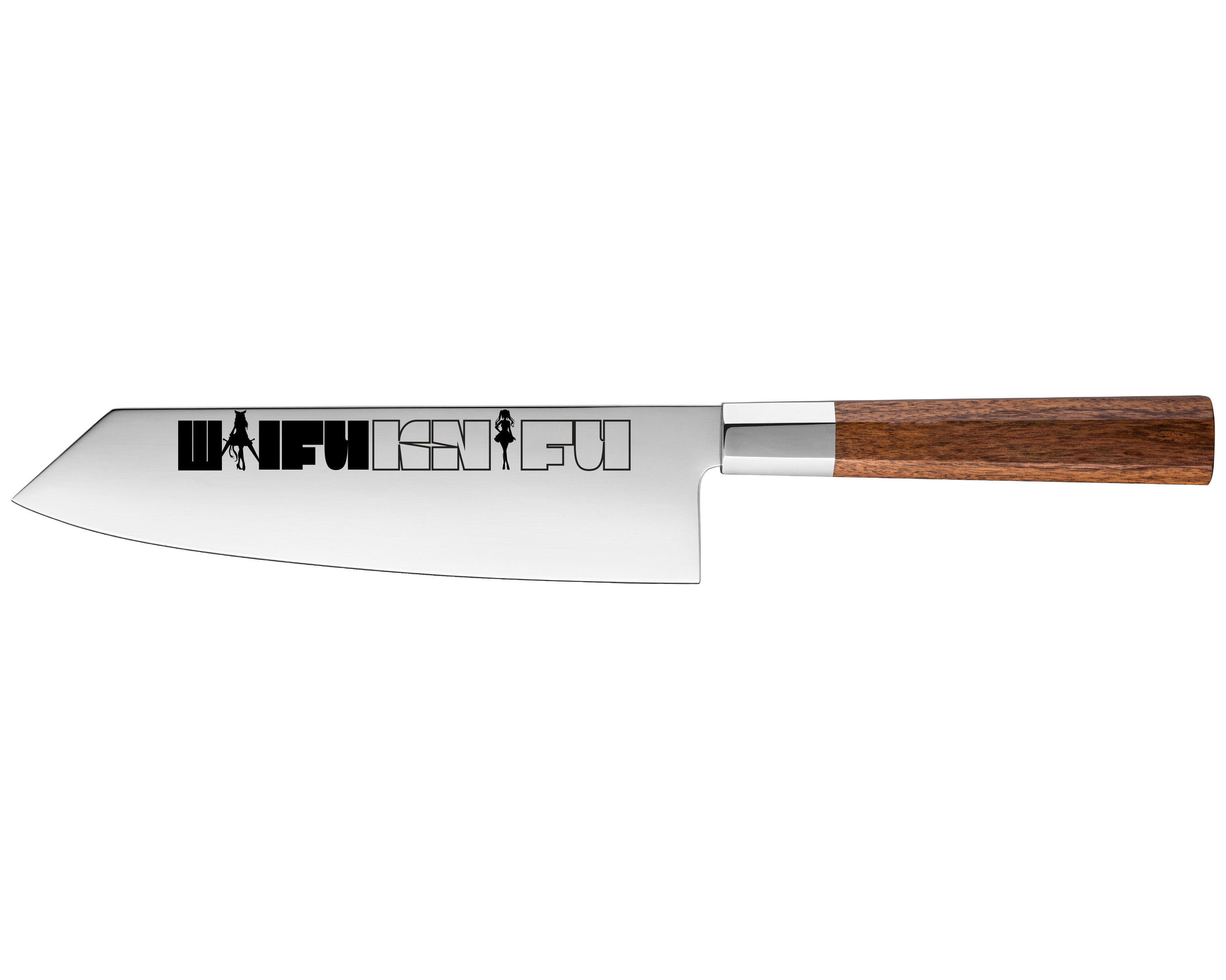 Sakura Bunka knife, full blade view, wordmark side